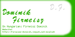 dominik firneisz business card